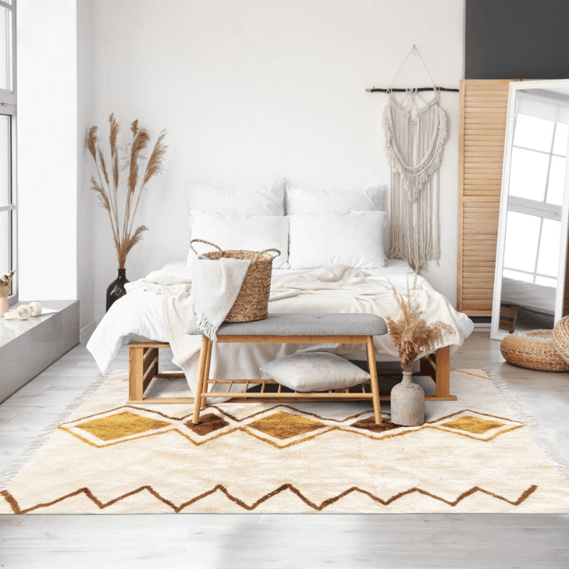 Tapis Azilal terre ocre boho chic