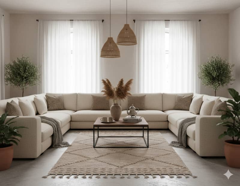 Tapis Zanafi Beige <br> 95x155 cm