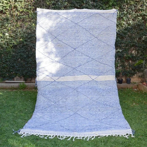 tapis berbere bleu zanafi
