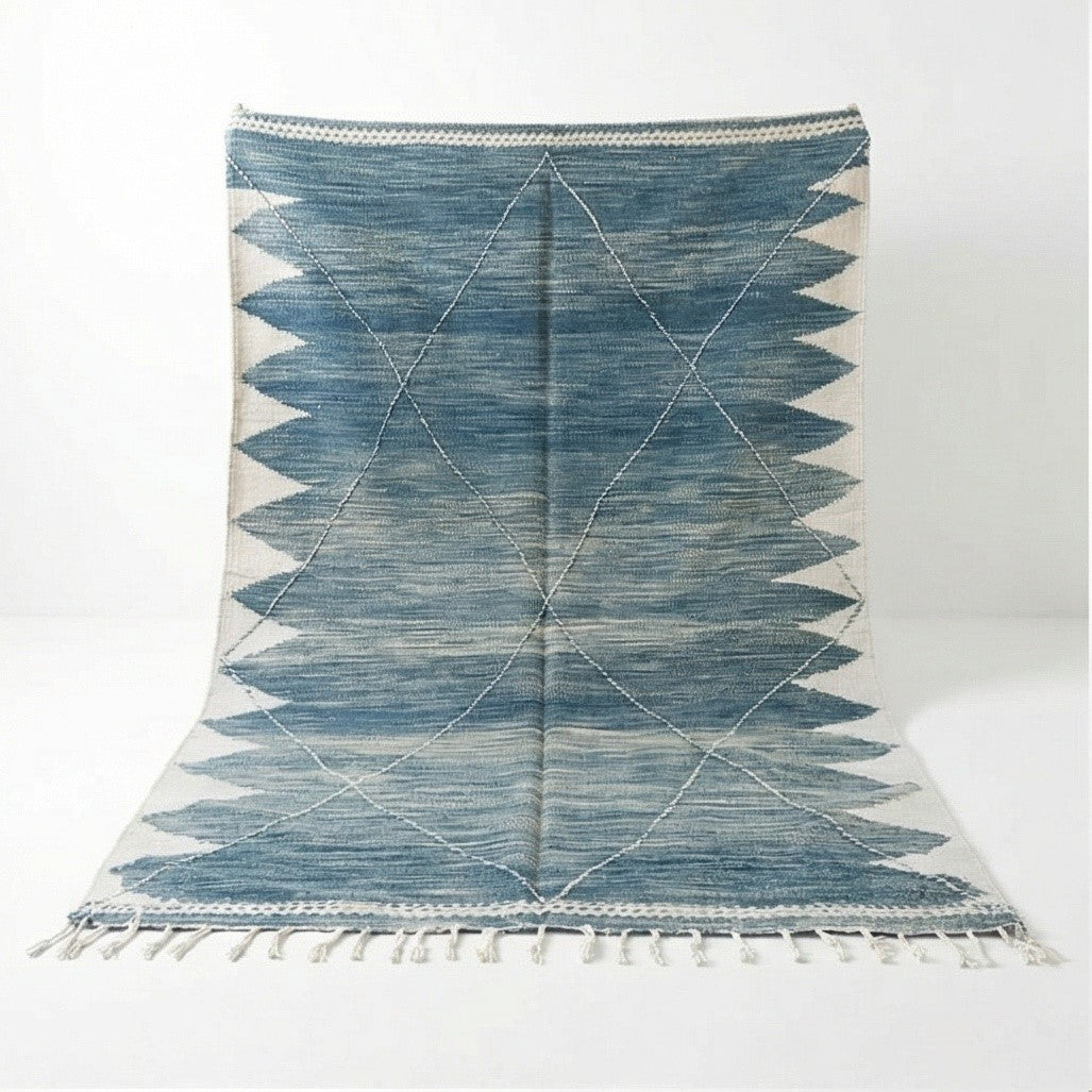 Grand tapis Zanafi bleu 200x300 cm