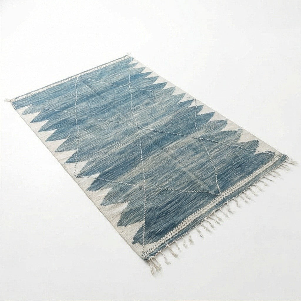 Grand tapis Zanafi bleu 200x300 cm