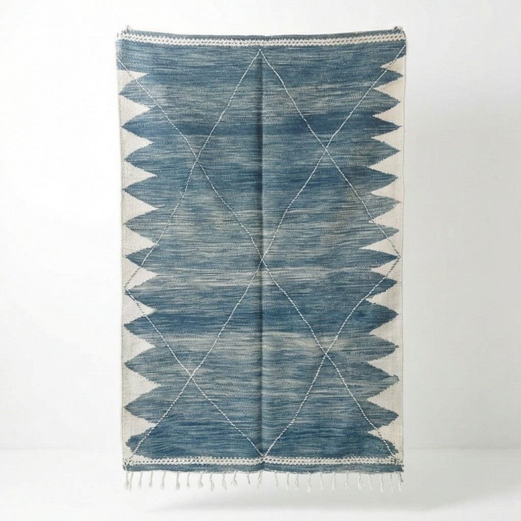 Grand tapis Zanafi bleu 200x300 cm