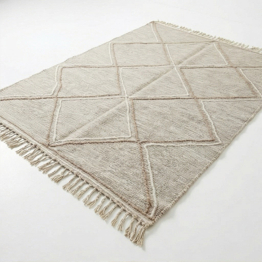 Tapis Zanafi gris beige 200x300 cm