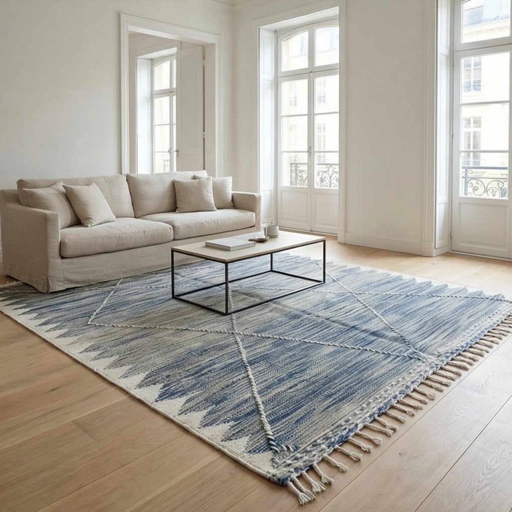 Tapis Zanafi gris crème 200x300 cm