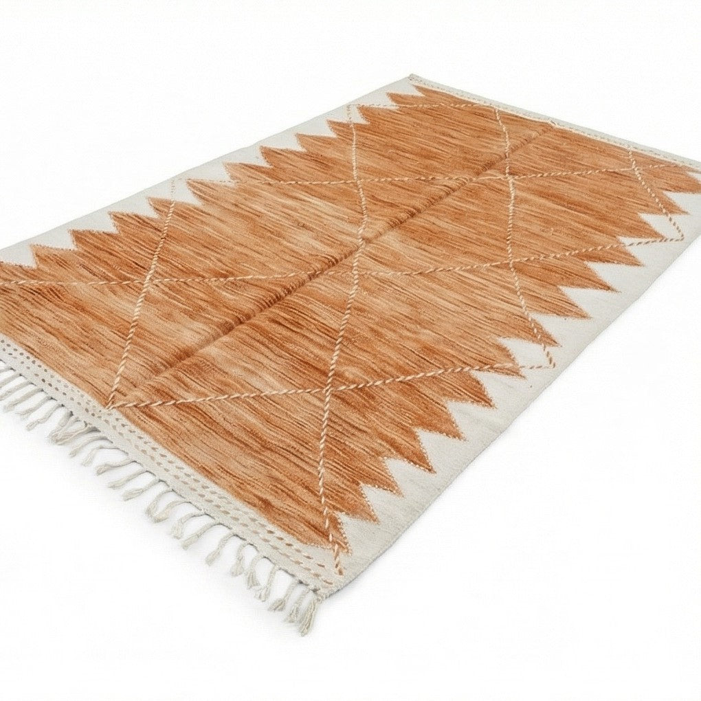 Grand tapis Zanafi orange 200x300 cm