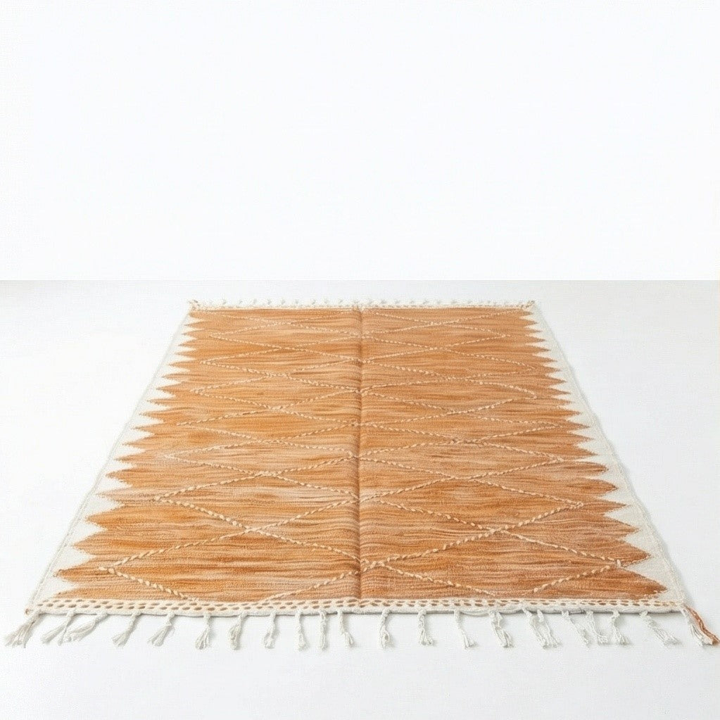 Tapis Zanafi orange kilim 200x300 cm