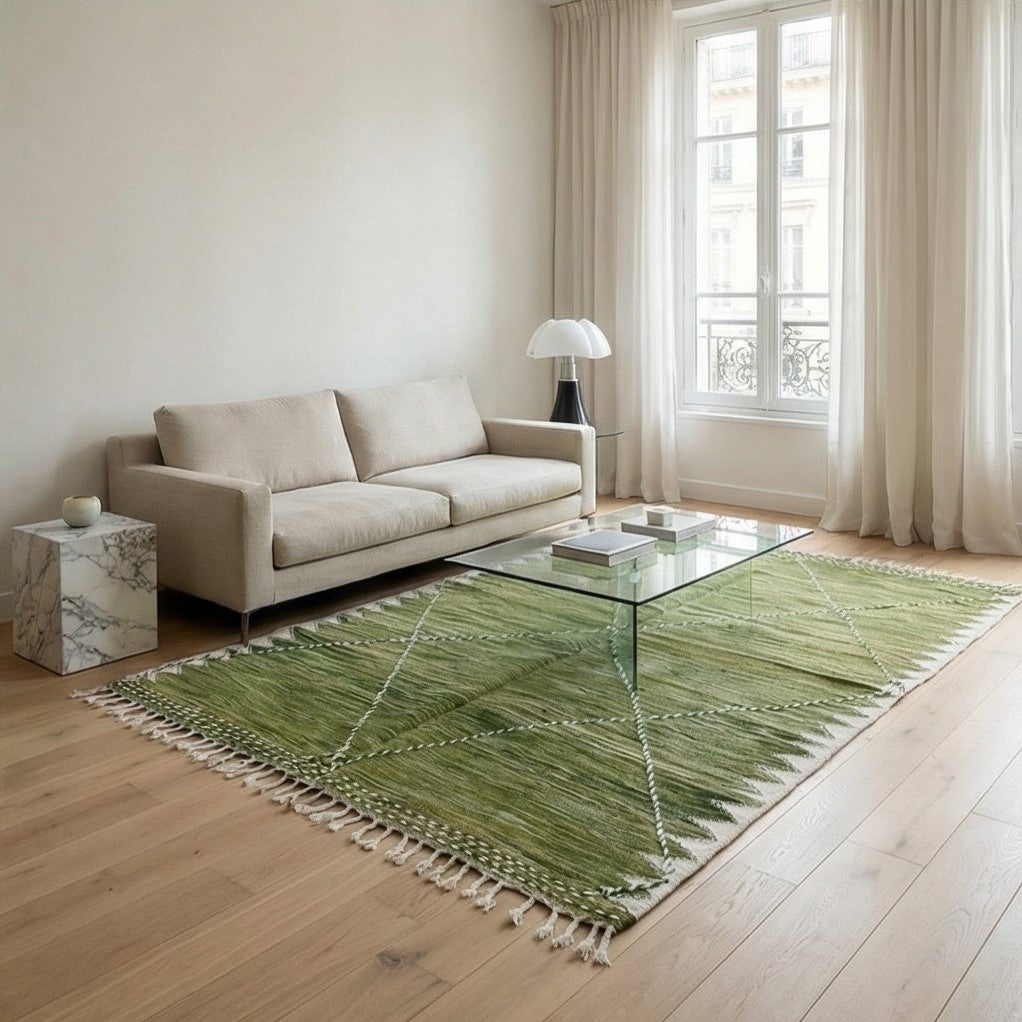 Tapis Zanafi vert 200x300 cm