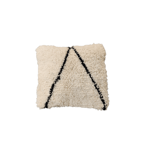 coussin berbere noir et blanc