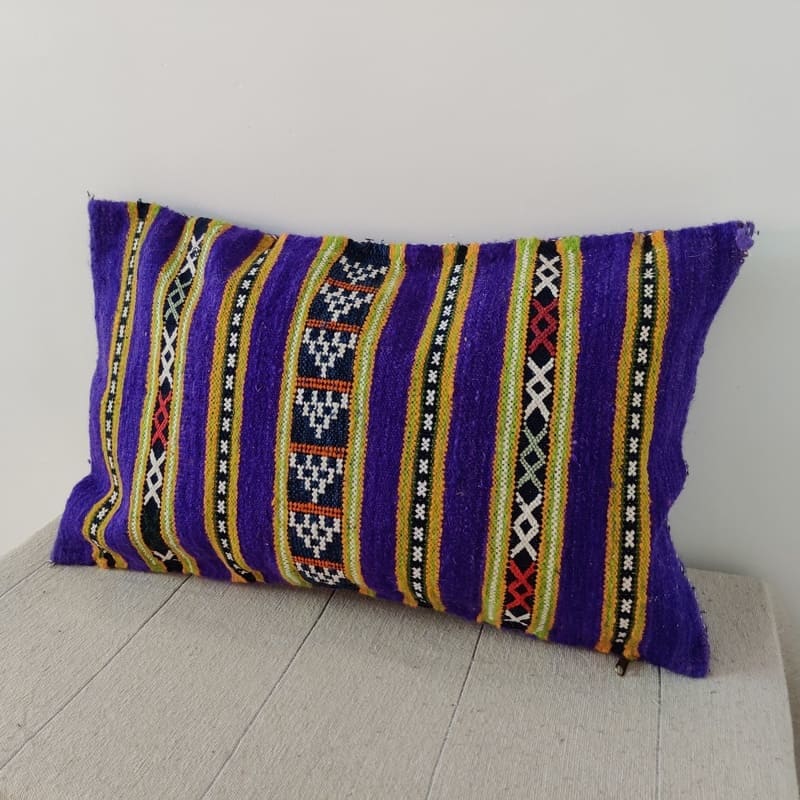 coussin marocain violet