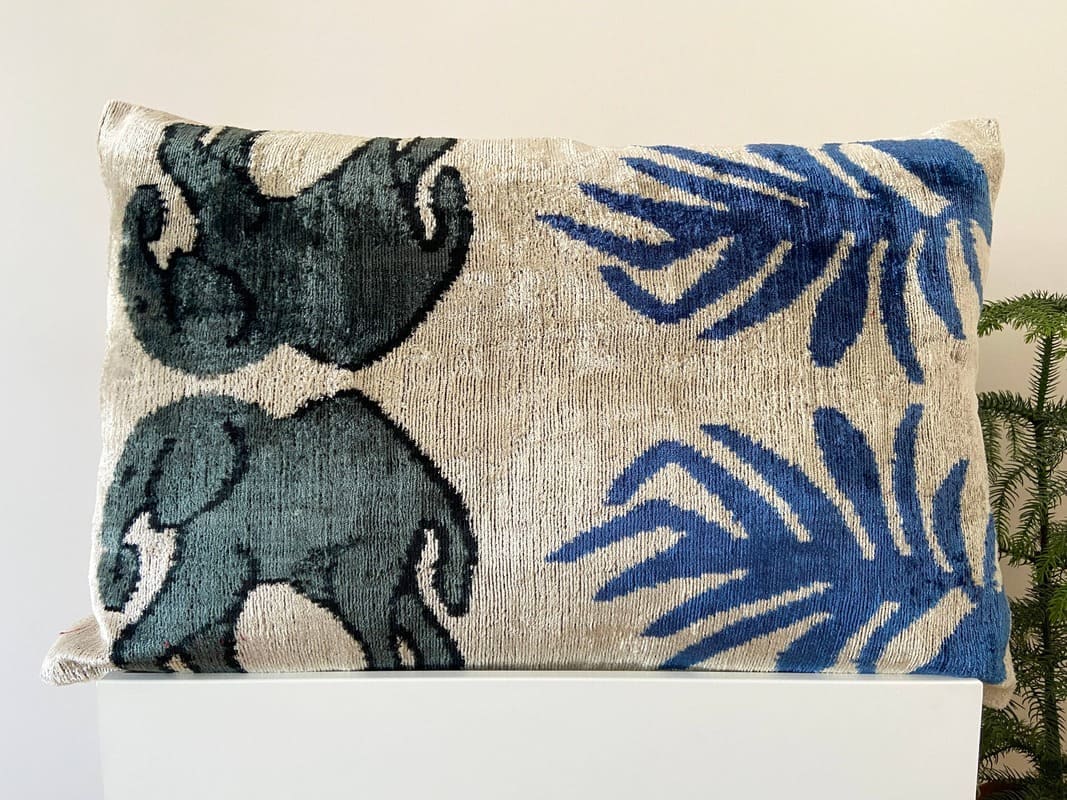 coussin soie de velour
