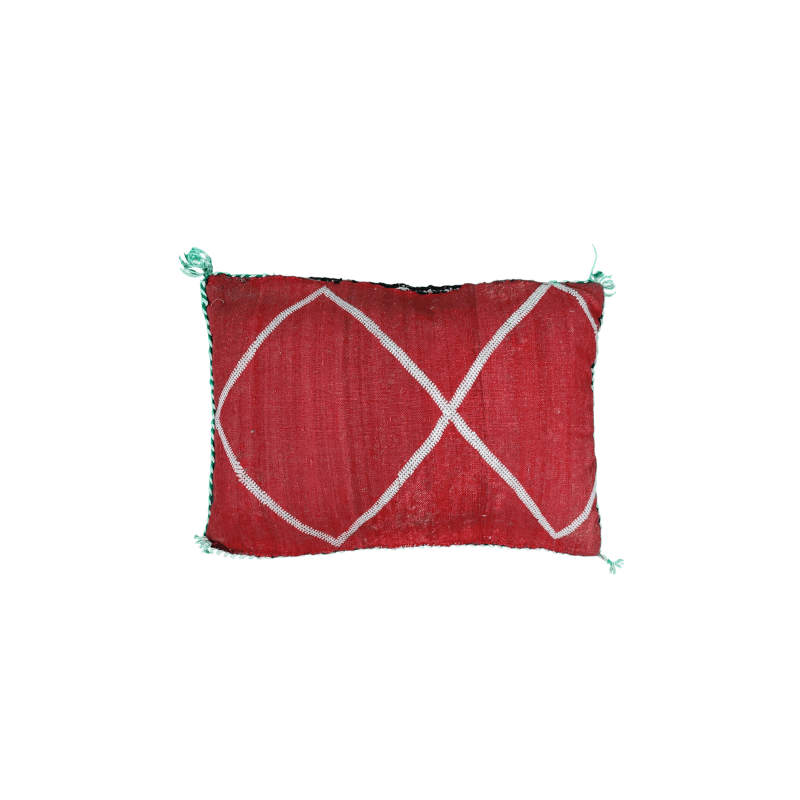 coussin marocain rouge