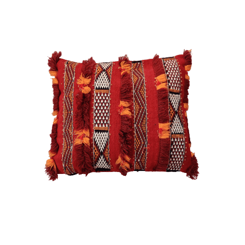 coussin berbere rouge