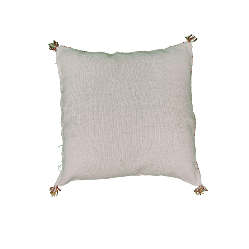 Coussin Sabra Blanc <br> Soie de Cactus