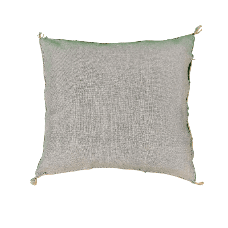 Coussin gris clair Soie végétale