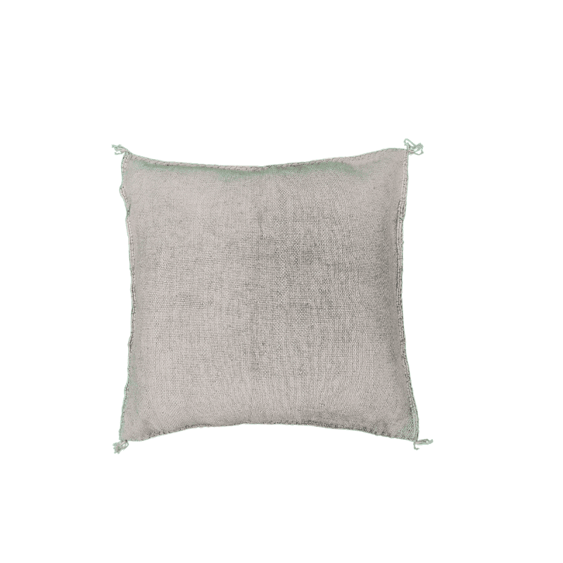 Coussin Sabra Gris perle fait main