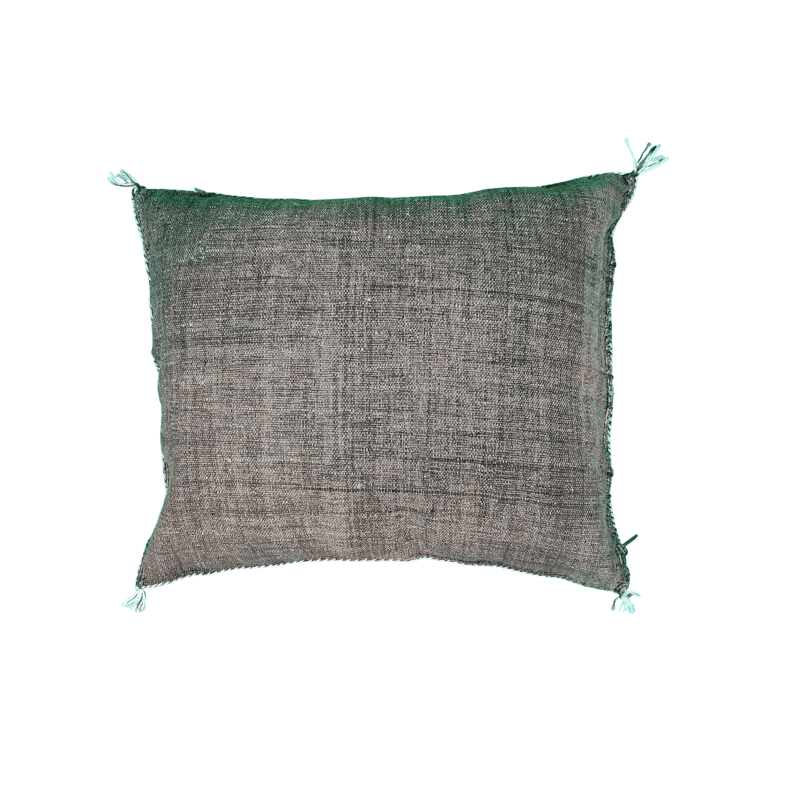 Coussin Sabra Marron Soie végétale