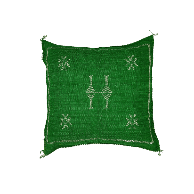 Coussin Sabra Vert foncé bohème