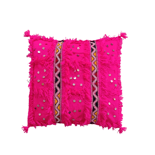 coussin berbere rose