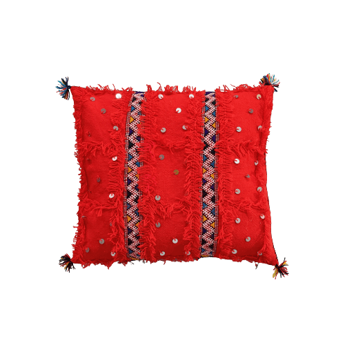 coussin berbere rouge