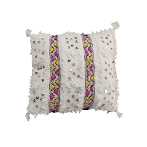 coussin berbere blanc