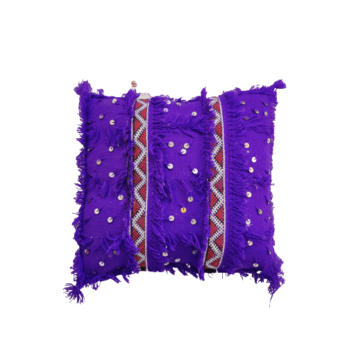 coussin berbere violet