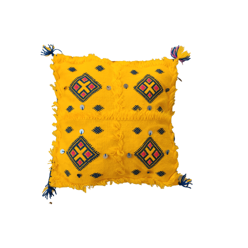 Coussins Marocains Traditionnels - Jaune 3 - Coussin