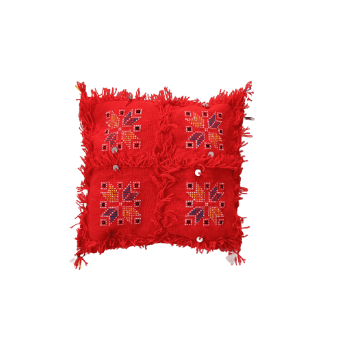 Coussins Marocains Traditionnels - Rouge - Coussin