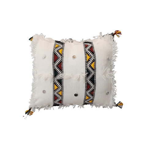 Coussins Marocains Traditionnels - Blanc 1 - Coussin