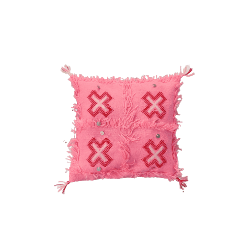 Coussins Marocains Traditionnels - Rose bombons - Coussin