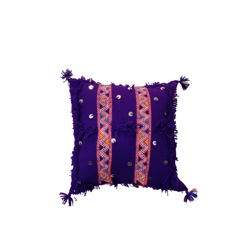 Coussins Marocains Traditionnels - Violet - Coussin