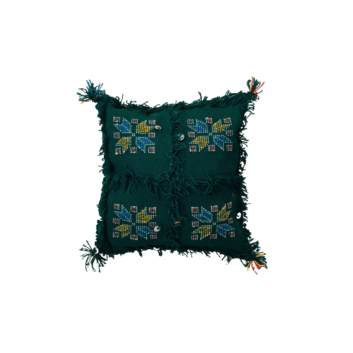 Coussins Marocains Traditionnels - Vert 2 - Coussin