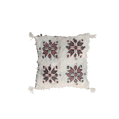 Coussins Marocains Traditionnels - Blanc 2 - Coussin