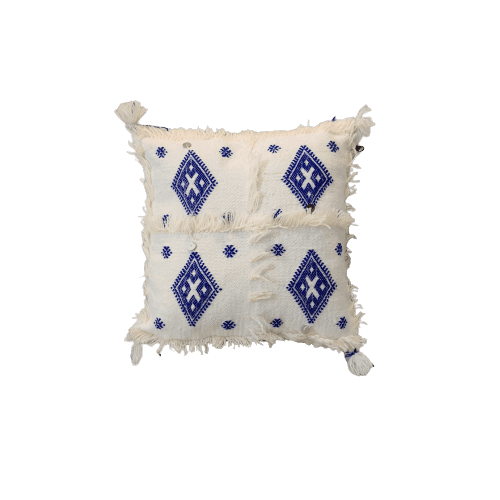 Coussins Marocains Traditionnels - Blanc 3 - Coussin