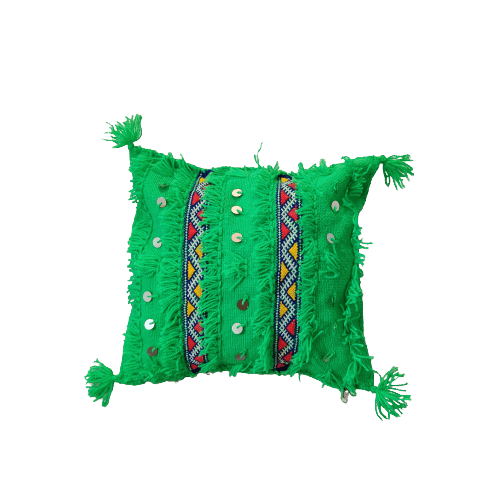 Coussins Marocains Traditionnels - Vert 1 - Coussin