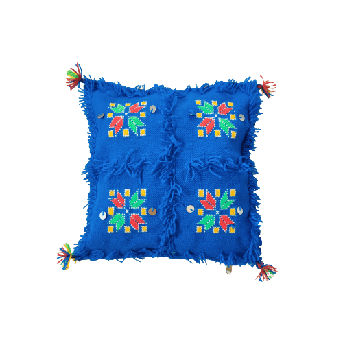 Coussins Marocains Traditionnels - Bleu - Coussin
