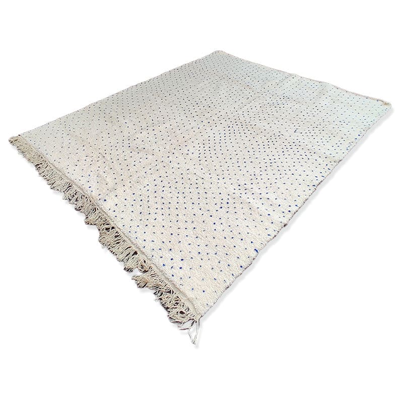 grand tapis marocain, motif petit pois