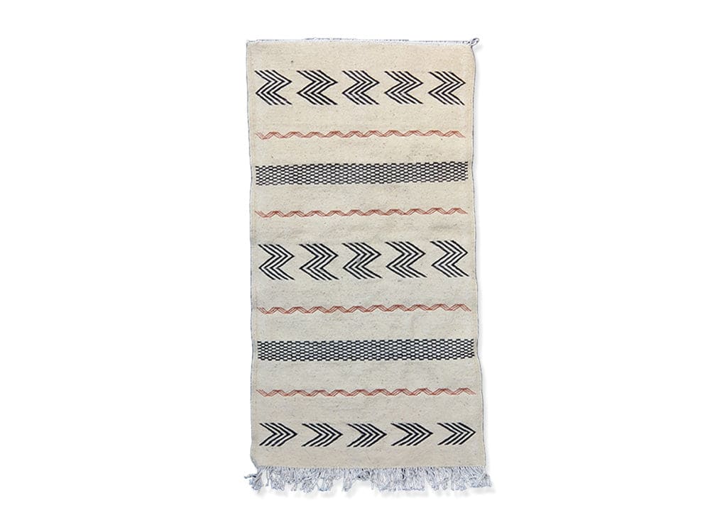 tapis kilim blanc