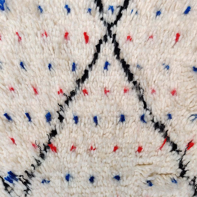 tapis fait main berbère à couleur