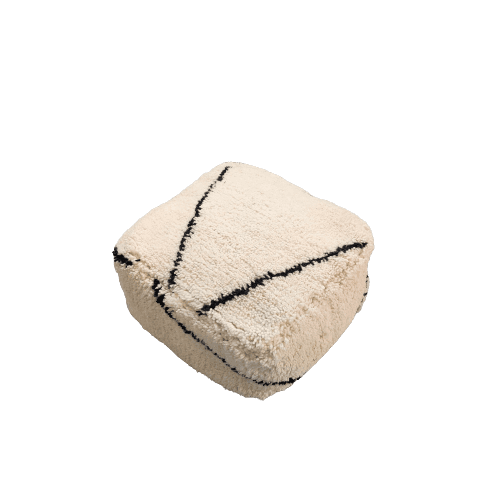 Pouf berbere laine