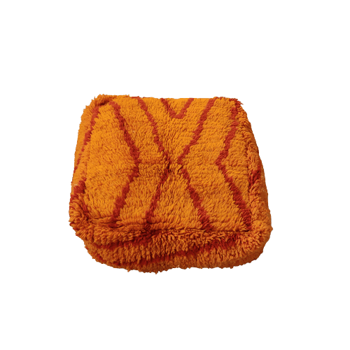 coussin de sol orange