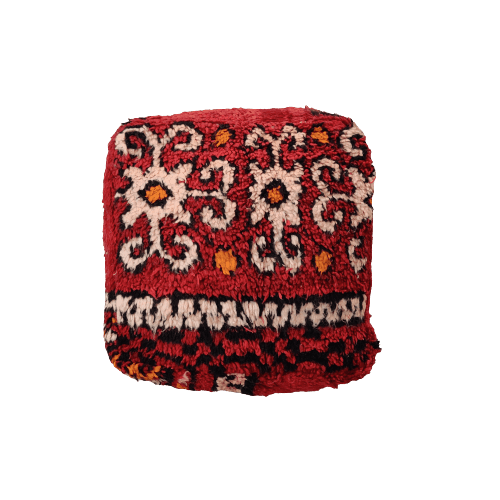 pouf marocain en laine