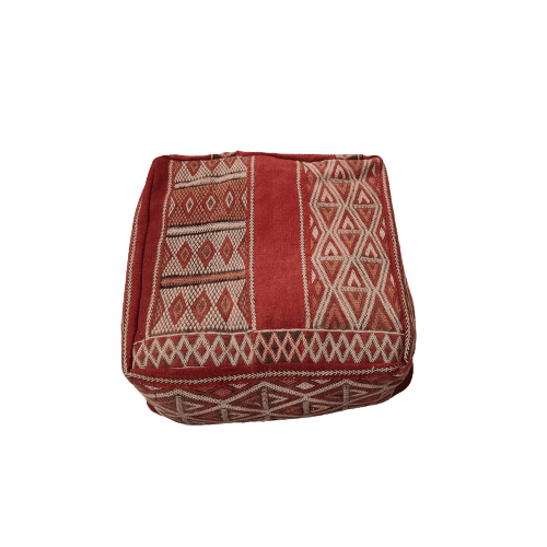 pouf kilim marocain