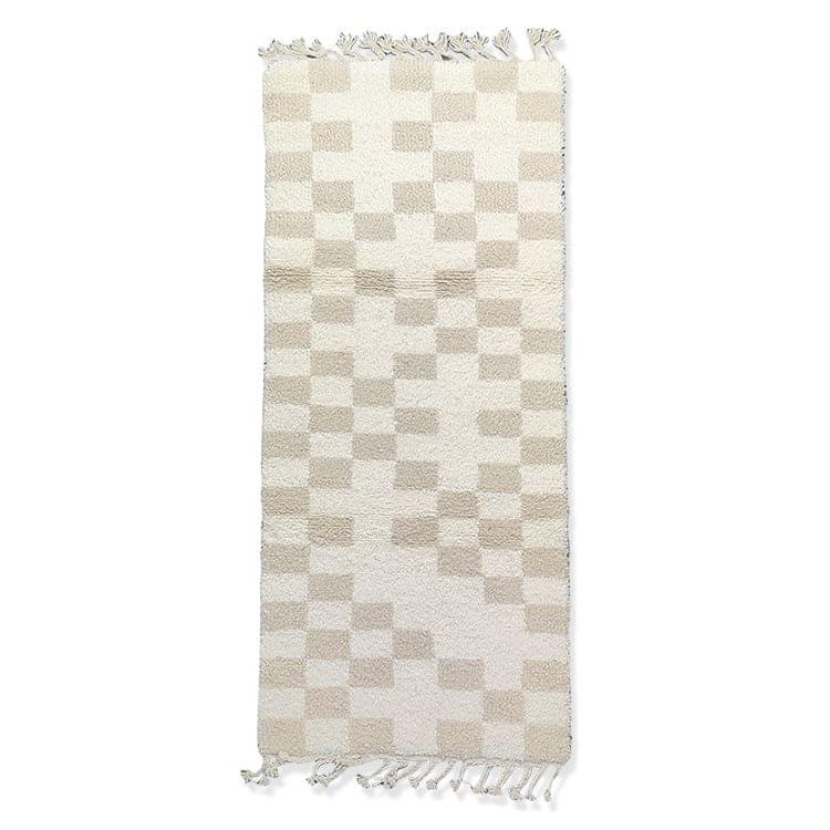 tapis artisanal beige