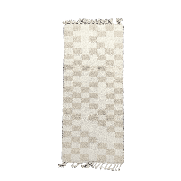 tapis marocain beige artisanal