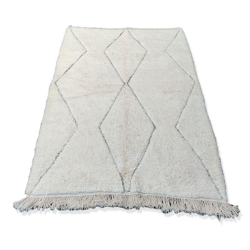 tapis berbère fait main blanc
