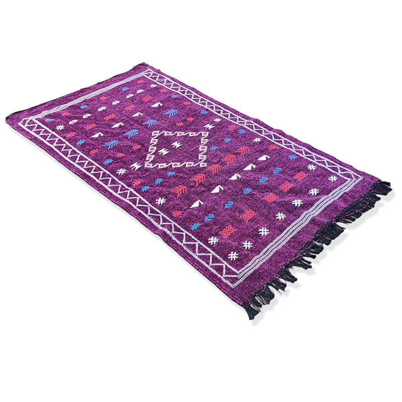 tapis bohème violet