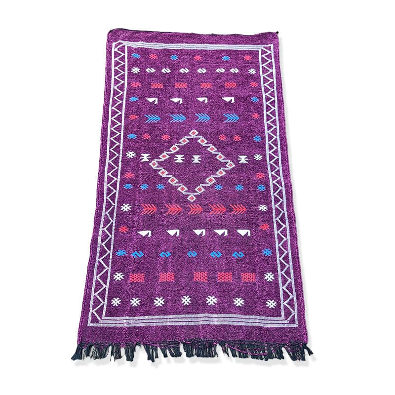 tapis ethnique violet