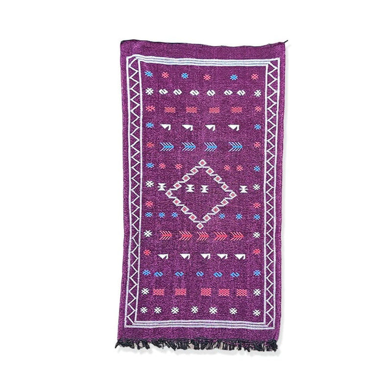 tapis kilim violet