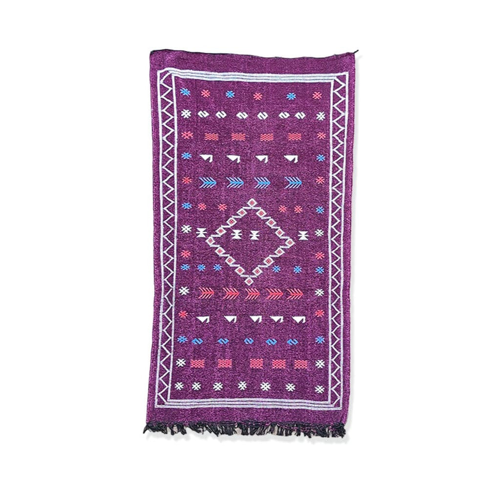 tapis kilim violet