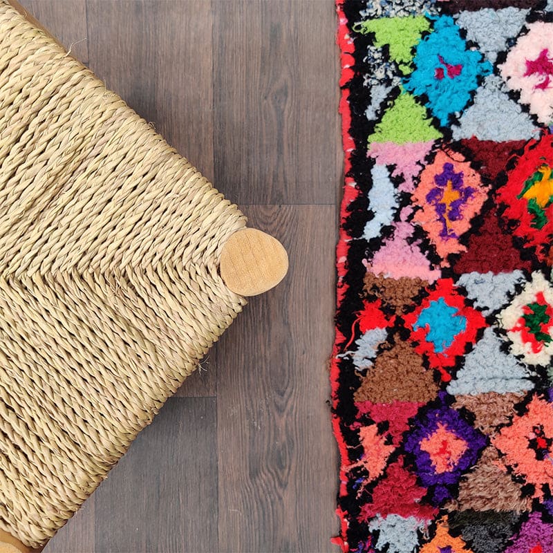 tapis boucherouite berbère artisanal